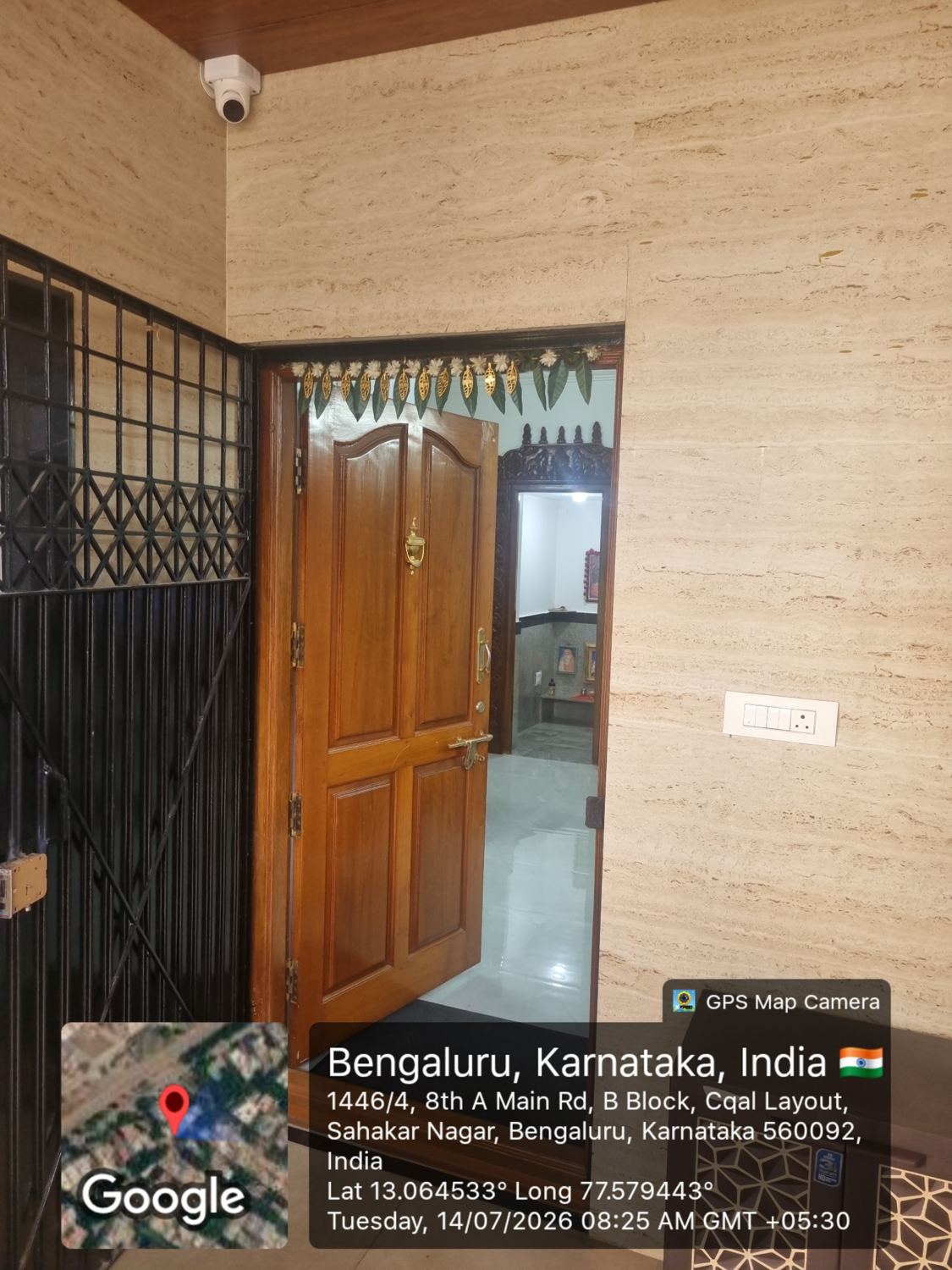 Ground-floor apartment entrance